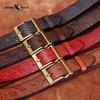 Retro Thick Embossed Genuine Leather Belt Trendy All-match Casual Denim Belt