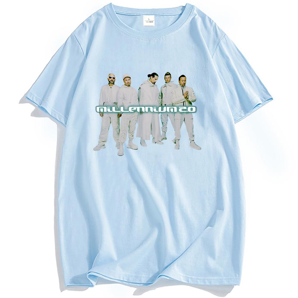 Tričko Backstreet Boys Millennium 2.0 s krátkým rukávem, bavlněné letní tričko, ležérní móda, letní pánské tričko s kulatým výstřihem, grafické tričko