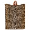 Manta Estampada de Leopardo Macia Quente Manta de Lançar em Flanela Pelúcia para Cama Sala de Estar Piquenique Viagem Casa Sofá