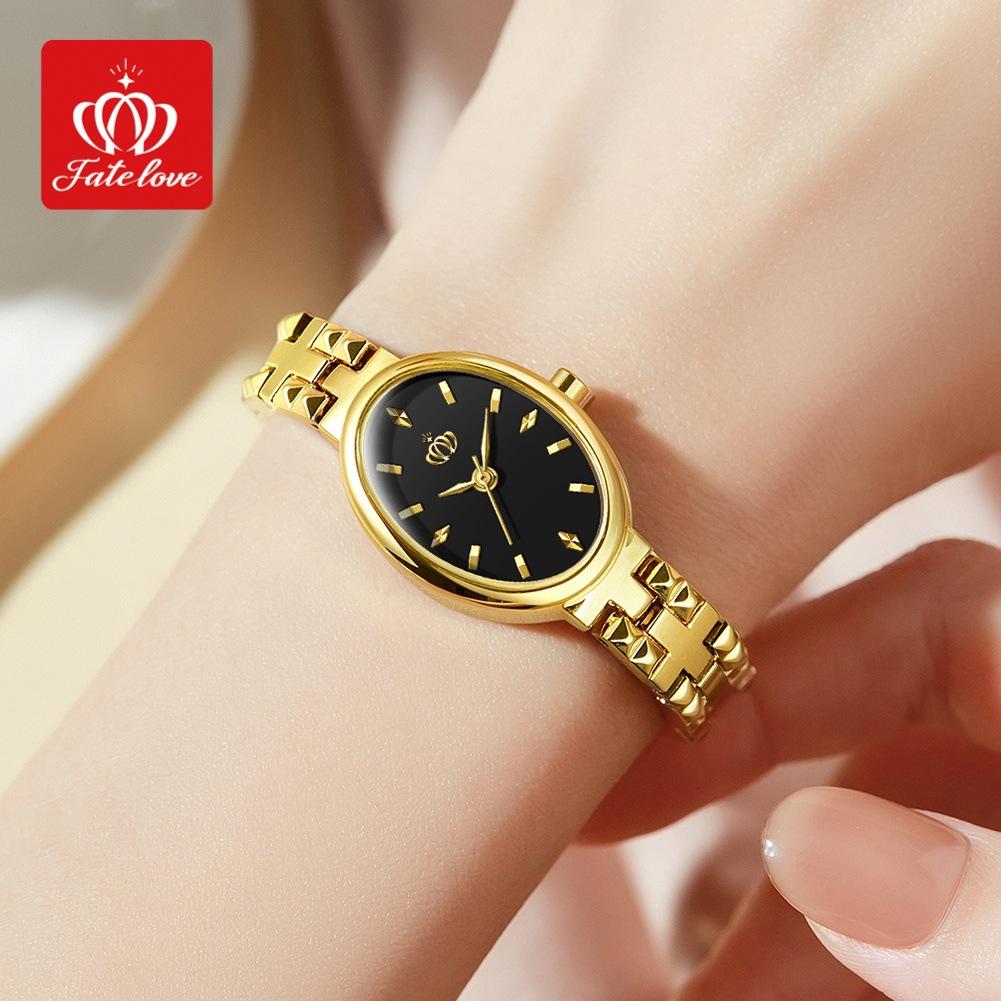 OPK Niche Light Luxury Quartz Watch Steel Belt High-end Women's Watch Women