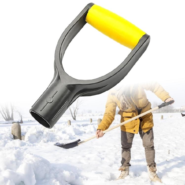 Ergonomiskt utformad spadehandtag inte halkfri spadegrepp för bekväm användning vid trädgårdsarbete och snöröjning