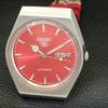 SEIKO 5 AUTOMATIC 6309A VINTAGE JAPAN MENS RED COLOR DIAL WATCH a701462-5 R206b-a701462