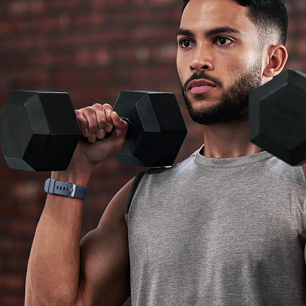 22mm 20mm Silikonový řemínek pro Samsung Galaxy Watch 3 45mm/ GT2 46mm/Gear S3 Náramek pro Amazfit Balance GTR 47mm Řemínek