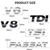 Hub Caps 1pcs Chrome 3D ABS PASSAT TSI TDI V6 V8 Letters Car Rear Tail Trunk Body Side Fender Wp4  Badge Logo Emblem for Volkswagen B