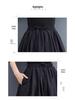 2024 Spring High Waist Slimming Elastic Tie Lantern Midi Skirt