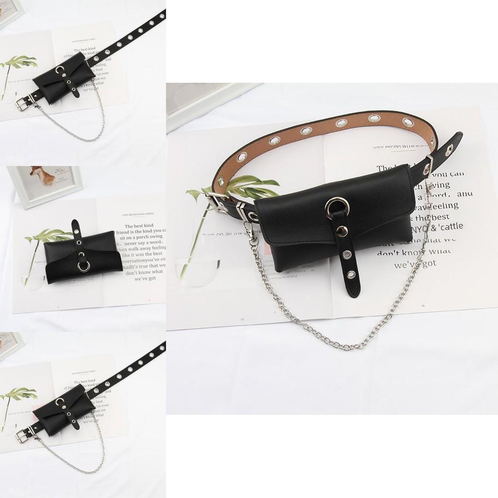 Bag Square Chain Belt Without Punching Square Buckle Suitable For Both Women Men
