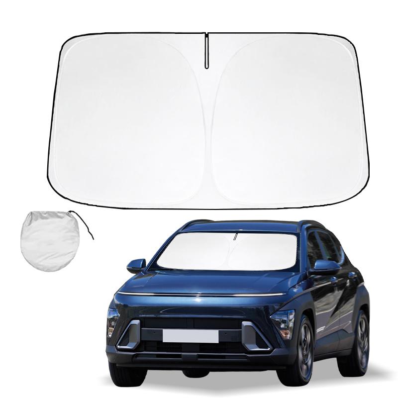 Für Hyundai Kona N Line Kona Folie Windschutzscheibe Sonnenschutz Sonnenschutz Sonnenschild Protector Faltbar Blockiert UV-Strahlen Hält Ihr Auto Kühler