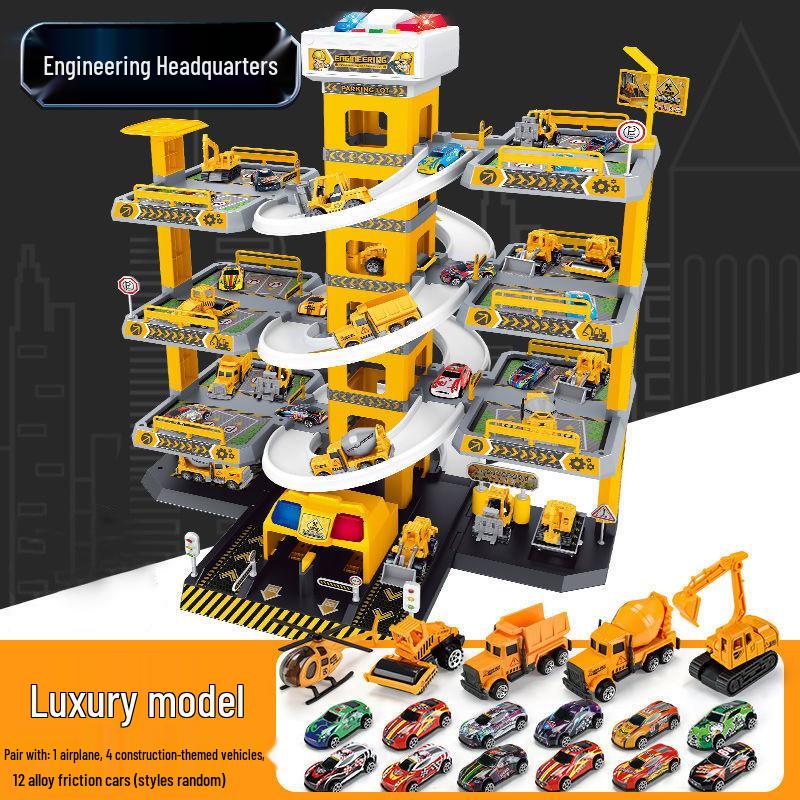 Huicheng Seven- or Nine-Layer Electric Race Track Parking Toy Set