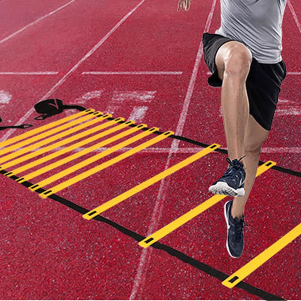 Agility Speed Ladder Soccer Ball Football Flexibility Training Ladder and Carry Bag for Kids Adults Sports Equipment Set