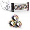 Neuestes 3er-Set Camouflage-Ausrüstung Magnetisches Armband Ringe Entspannungsspielzeug Fingerkreisel Mit 6 Magneten Zappelspielzeug Für Erwachsene Kinder