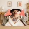 Kpop Bang Chan Stray Kids Musik Flanelldecke Weiche Warme Überwurfdecke für Schlafzimmer Wohnzimmer Bett Reise Camping Picknick Geschenk
