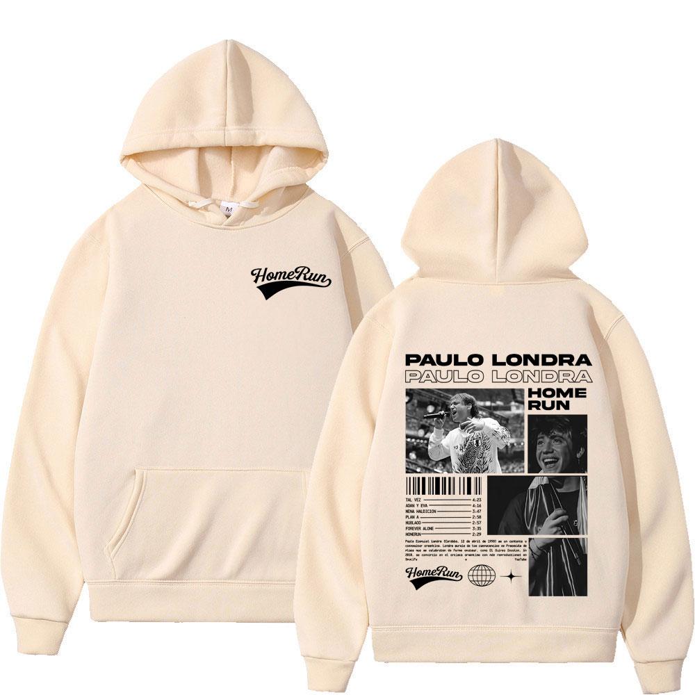 Rapper Paulo Londra Homerun Hoodies Man Woman Fashion  Hip-hop Hoodie Long Sleeves Comfort Casual Vintage Sweatshirt Fans Gift