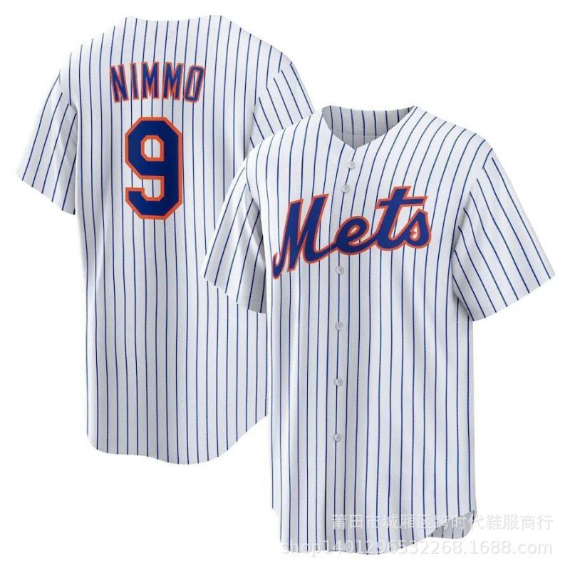 New York Mets Baseball Jersey Adult Team Sports Uniform Embroidered Athletic Shirt Games