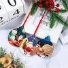 12 Pieces Sublimation Blanks Ornament Heat Transfer Pendant Personalizable Christmas Tree Decoration for Festives Season