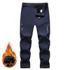 Unisex wasserdichte und winddichte Ski- und Bergsteigerhose – Herbst/Winter, atmungsaktiv, warm, mit Plüschfutter zum Klettern und Skifahren