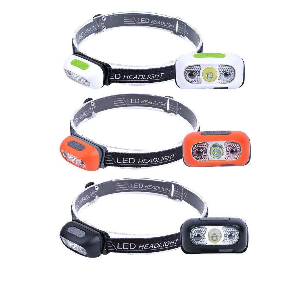 Manufacturer's New USB Rechargeable LED Sensor Headlamp - Compact High-Intensity Running Light