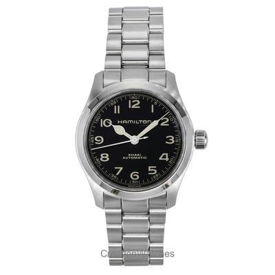 Khaki Field Murph Edelstahl Schwarzes Zifferblatt Automatik H70405130 100M Herrenuhr