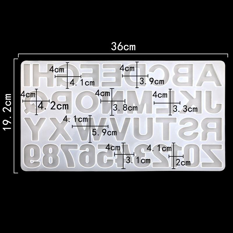 1Pcs English Alphabet Epoxy Resin Molds Mixed Style Silicone Casting Molds for DIY Jewelry Making Findings Supplies Accessories