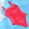 Sexy Slim Fit One Piece Large Size Swimwear Push Up Women Plus Size Swimsuit Closed Bodysuit Female Bathing Suit Pool Beachwear