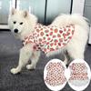 Breathable Dog Costumes Strawberry Print Puppy Cat Clothes Dog Cute Vest Top  For Dogs Puppy Cats