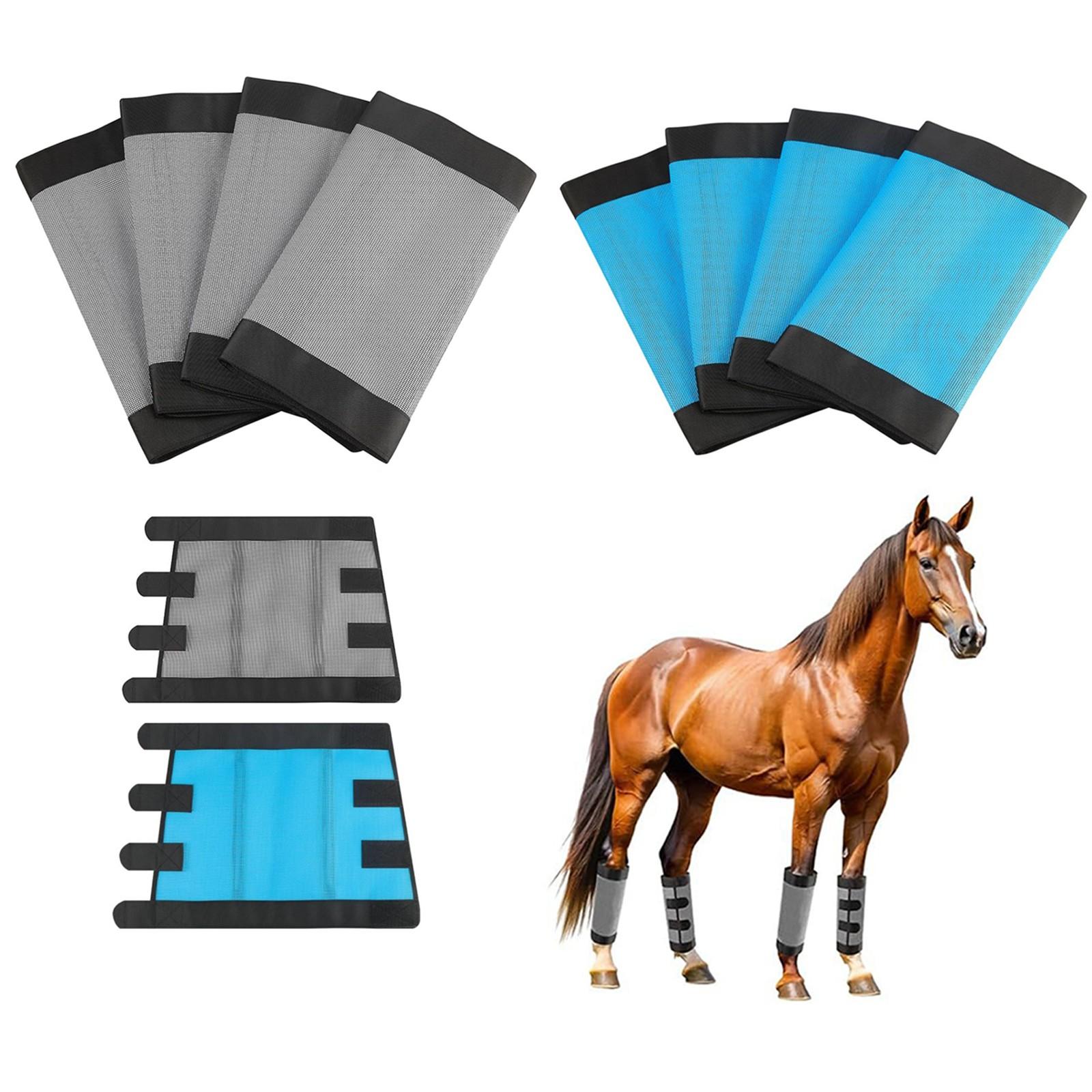 

Horse Leg Cover, Horse Protective Gear, Horse Leg Guards, Horse Hoof Guards, Horse Leggings, Mosquito And Fly Proof Riding Boots One Size синій