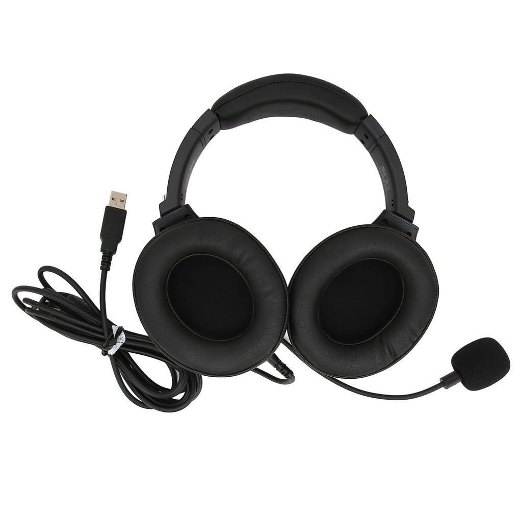 Test Headset Head Mounted USB ENC Noise Reduction Student Exam Earphones with Integrated Sound Card