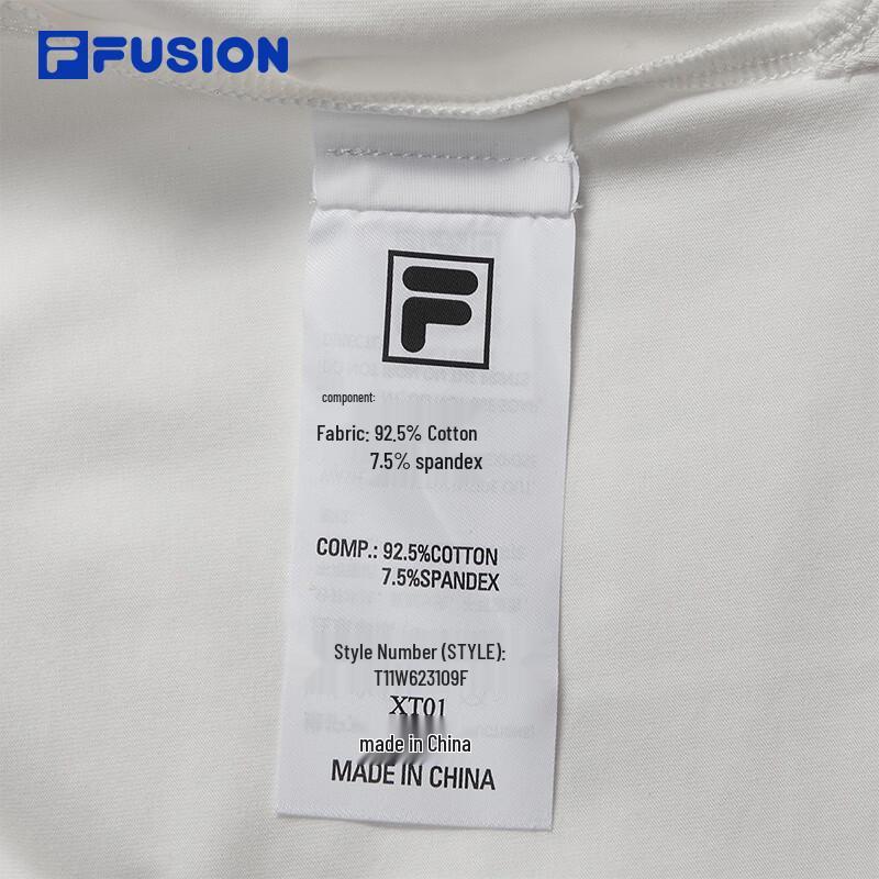 FILAFUSION Women's Slim Fit Knit Short Sleeve T-Shirt