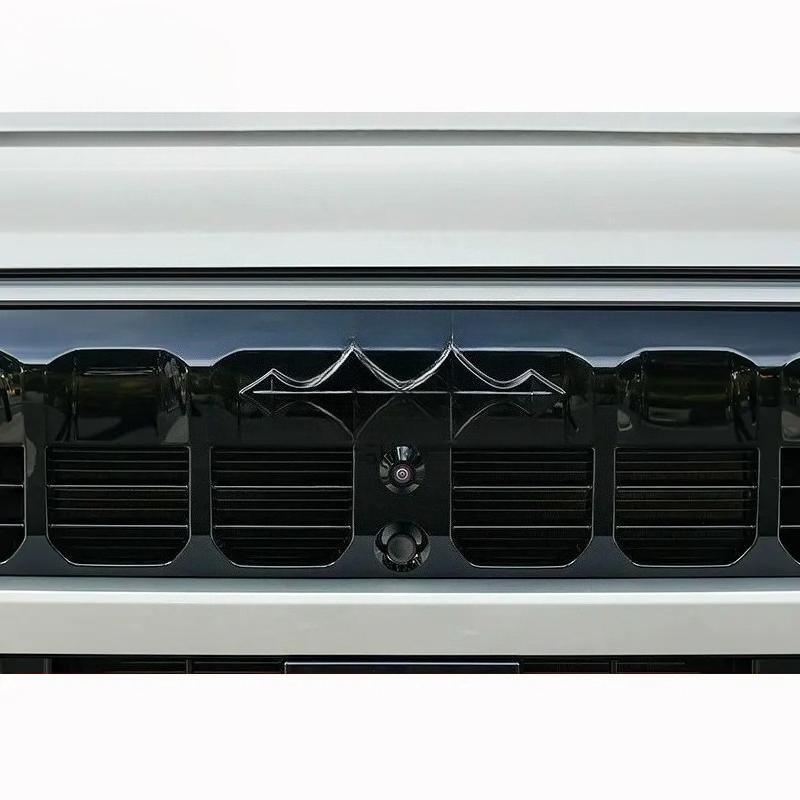 For BYD Leopard 8 DENZA B8 2025 2026 3D ABS Sticker Car Front Emblem Badge Decals Black Badge Logo Emblem Cover Car-Styling