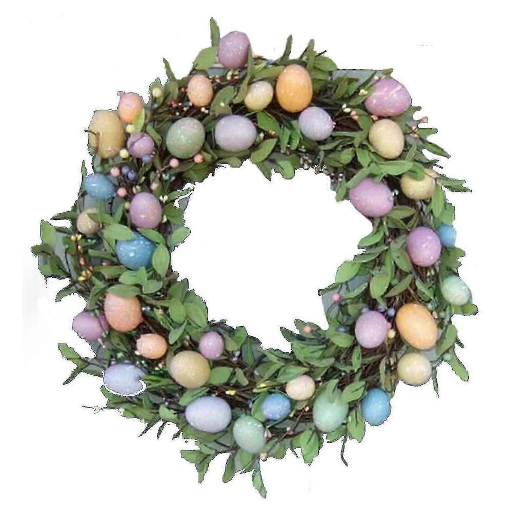 2023 New Easter Colorful Berry Wreath Artificial Easter Wreath Easter Egg Wreath Easter Celebration