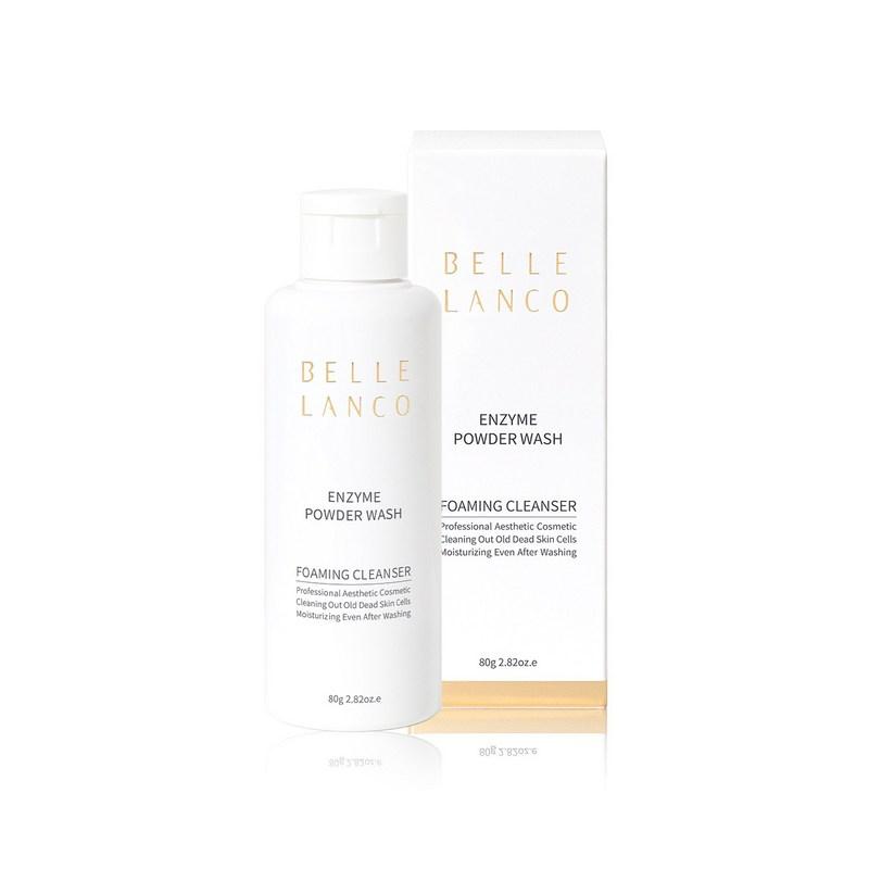Belle Lanco Enzyme Powder Cleanser Wash 80g 1 pcs (Scrub Cleansing Powder Cleansing Foam Facial Cleanser)