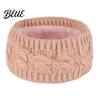 Cold Weather Ear Protection Winter Knitted Headband for Women Soft Fleece Lined Thermal Hair Outdoor Sports Warmer Band Thickened Plush Elastic Band