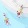 925 Silver Guardian Angel Charms Beads Angel Wings Drunk Angel DIY Bracelet Jewelry Gift for Birthday Lucky