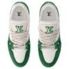 LOUIS VUITTON Trainer Cow Leather Low top Skateboard Shoes Men's Green 1AHTKY