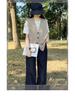 PLUS Suye Women's Chic V-Neck Cashmere Knit Vest, Sleeveless, Loose Fit, Plus Size