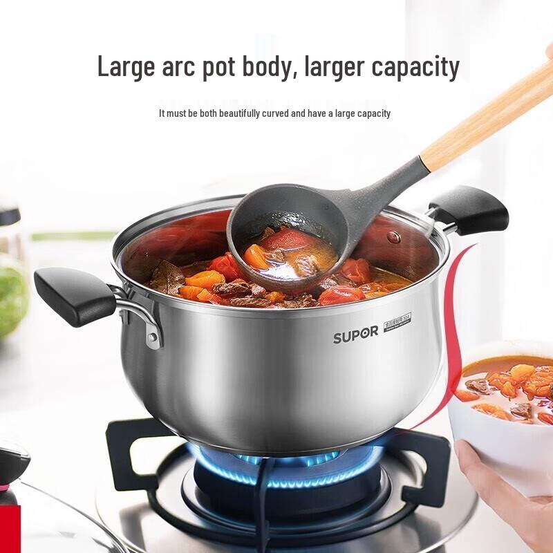SUPOR 304 Stainless Steel Composite Bottom Soup Pot
