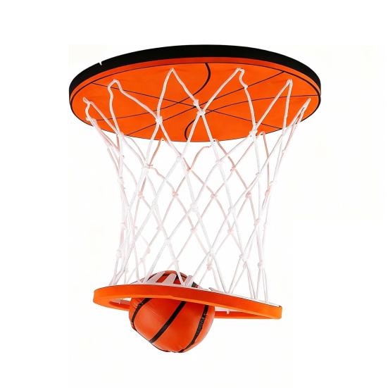 Hanging Indoor Basketball Hoop On Ceiling Educational Mini Basketball Game Kids Adults Stress Relief Basketballs Goal Toy with Soft Ball