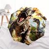 Dinosaur Realm Theme 8 Bone Hand Automatic Folding Umbrella, Compact and Portable Design, A Perfect Gift for Birthday, Christmas or Business