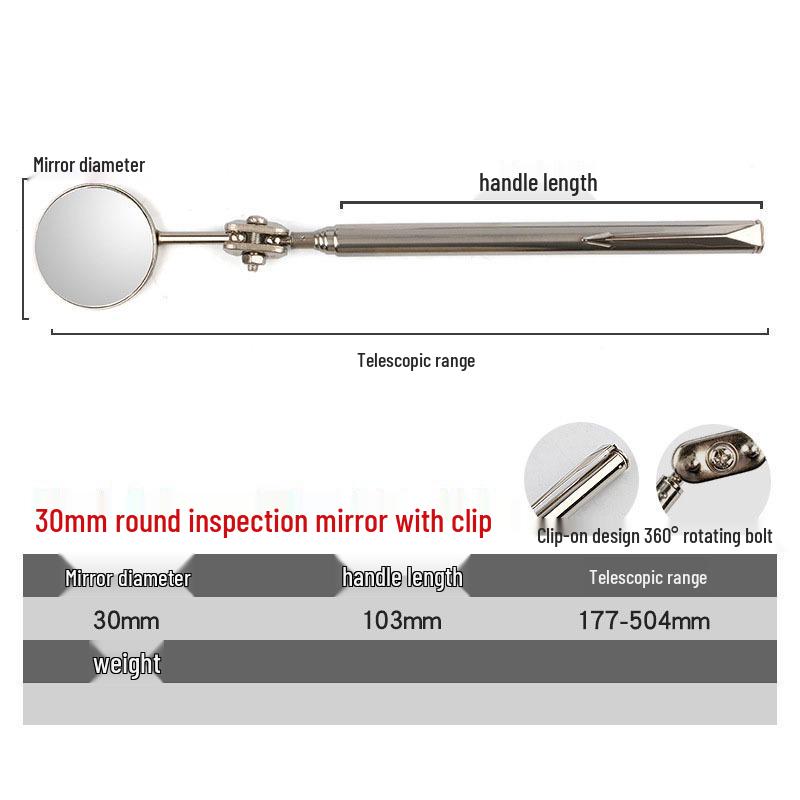 Telescopic Underbody Inspection Mirror with Light for Car Repair Basic Model