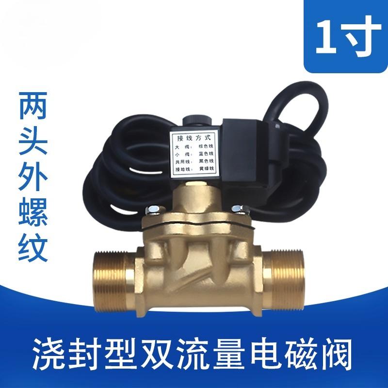 Explosion-Proof Double-Flow Solenoid Valve,Precision Metering Fuel Dispenser Control Valve for Industrial Liquid Measurement