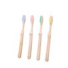 BPA-Free Personalized 100% Biodegradable Eco Friendly Cheap Flat Medium Bamboo Toothbrush Cepillo Dental Bambo Set