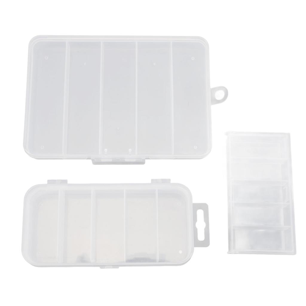 3pcs Fishing Tackle Box Multipurpose Waterproof Dustproof Protective Clear Fishing Lure Box for Fish