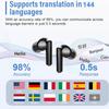 TWS AI Language Translator Wireless Earphone for iPhone Android with 144 Online Languages Real Time Earbuds Trending Products