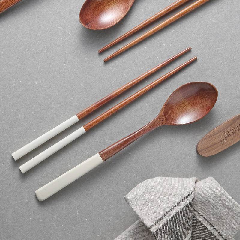 Nuri Wood Spoon Set (Beige)