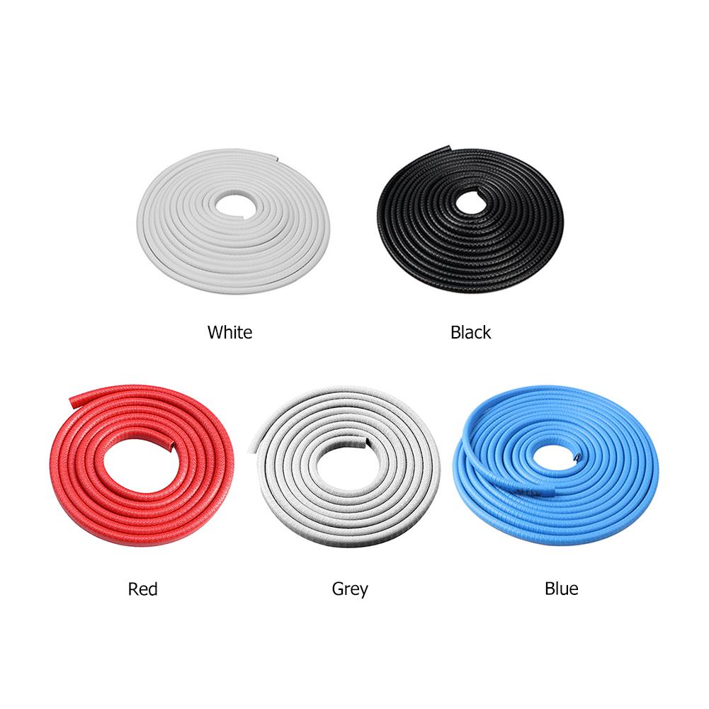 5m Car Door Scratch Protector Strip Paste-free Sealing Guard with Steel Disc Universal Bumper Trim Styling Car