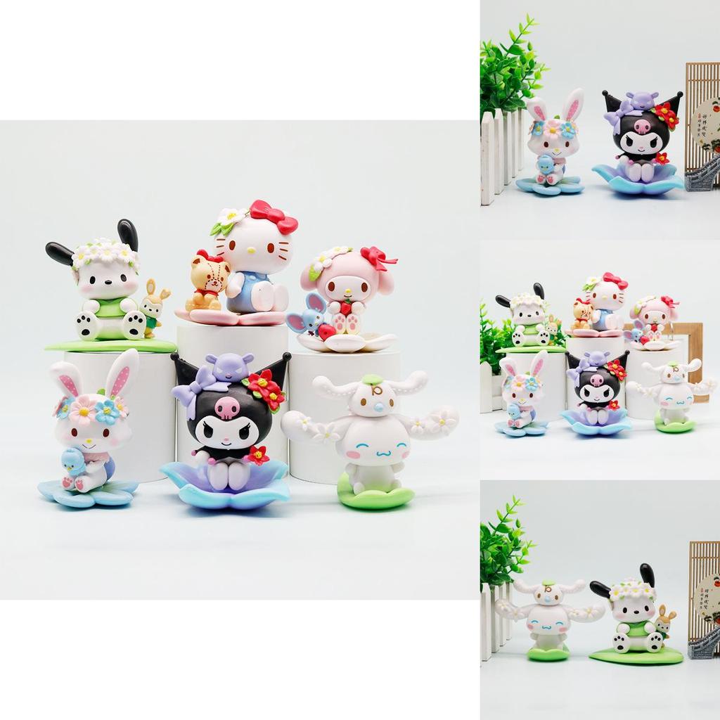 Flowers Melody Pvc Car Dashboard Decor Figurine For Kids And Teens