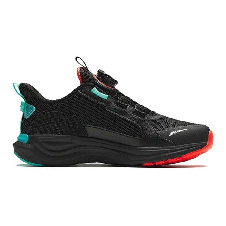 Anta Comfortable Versatile Lightweight Anti-Kick Low-Top Kids Running Shoes Kids sneaker Black Red 312415531-2