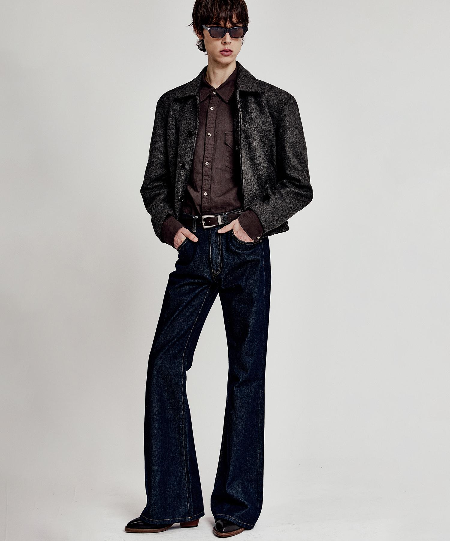 LMOOD Jeanne Flare Denim Indigo Indigo/44