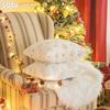 1PC LOZUJOJU Christmas Snowflake Pattern Pillowcase Embroidered Sequin Cushion Cover for Sofa Living Room Bedroom Home Decor