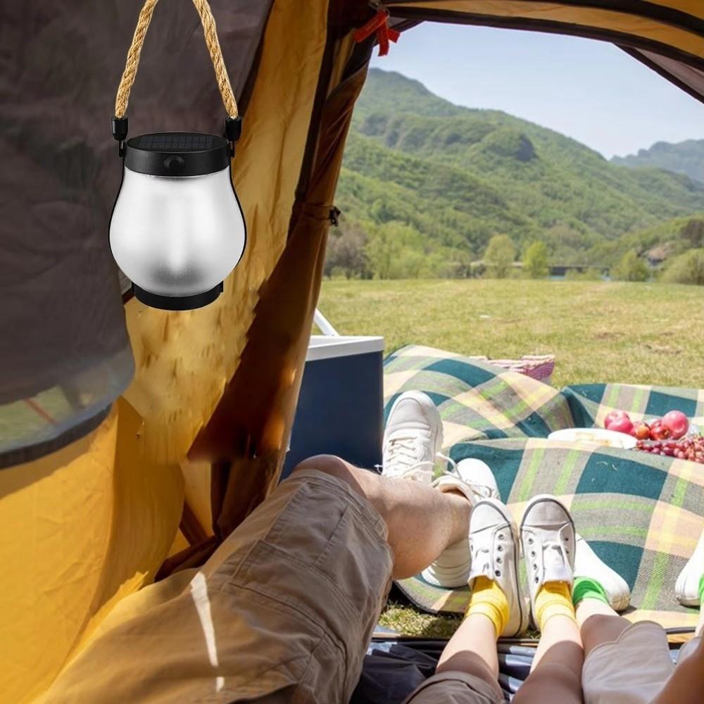 Dancing Flame Solar Lantern Rechargeable Outdoor Lights New Solar Flame Lights  Yard Decor