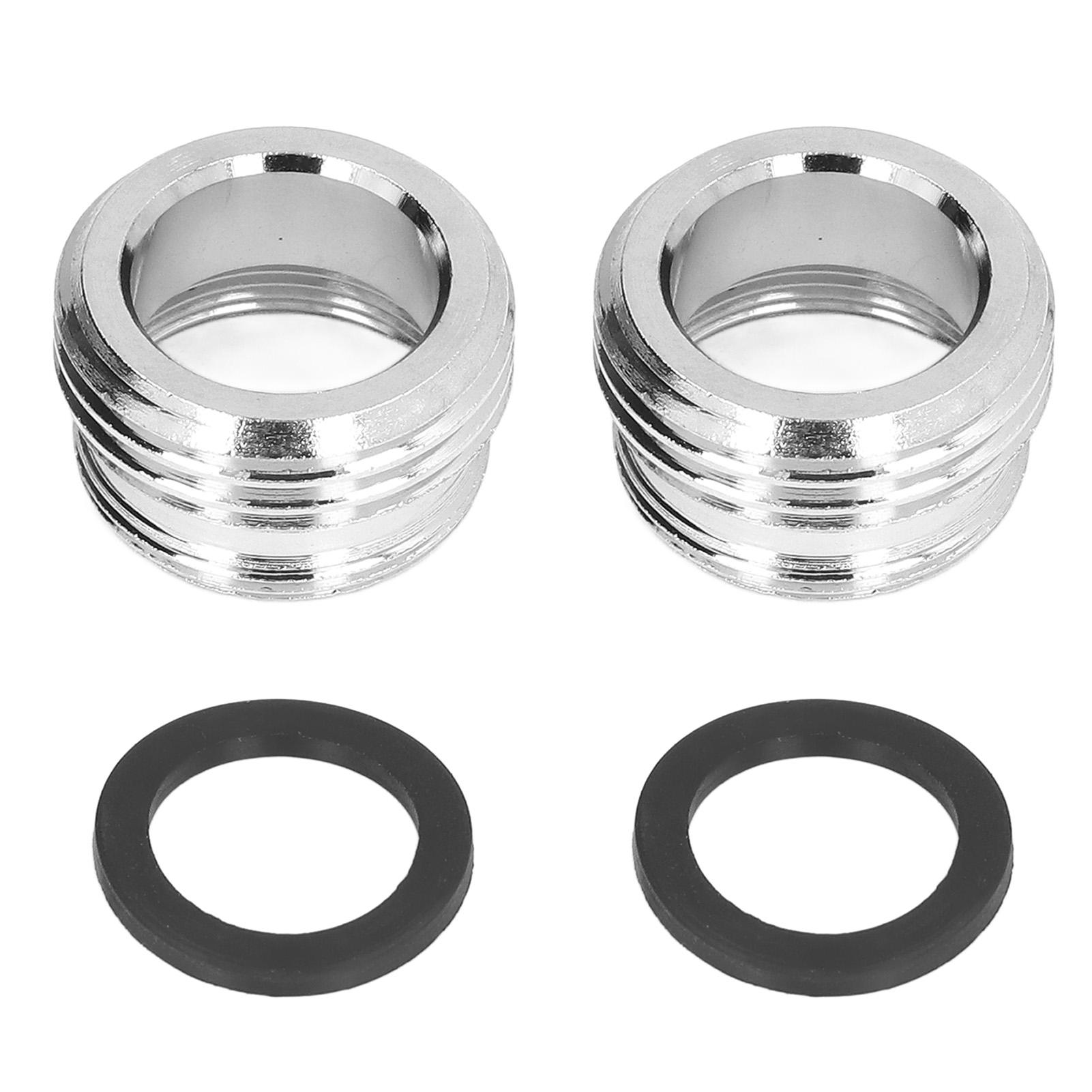 2 комплекта адаптеров для крана, прямая резьба 15/16 дюйма наружная 27/32 дюйма внутренняя на 17/16 дюйма садовый шланг